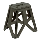 Skládací stolička "Outdoor", velká, polypropylen, olivová, Fosco Industries