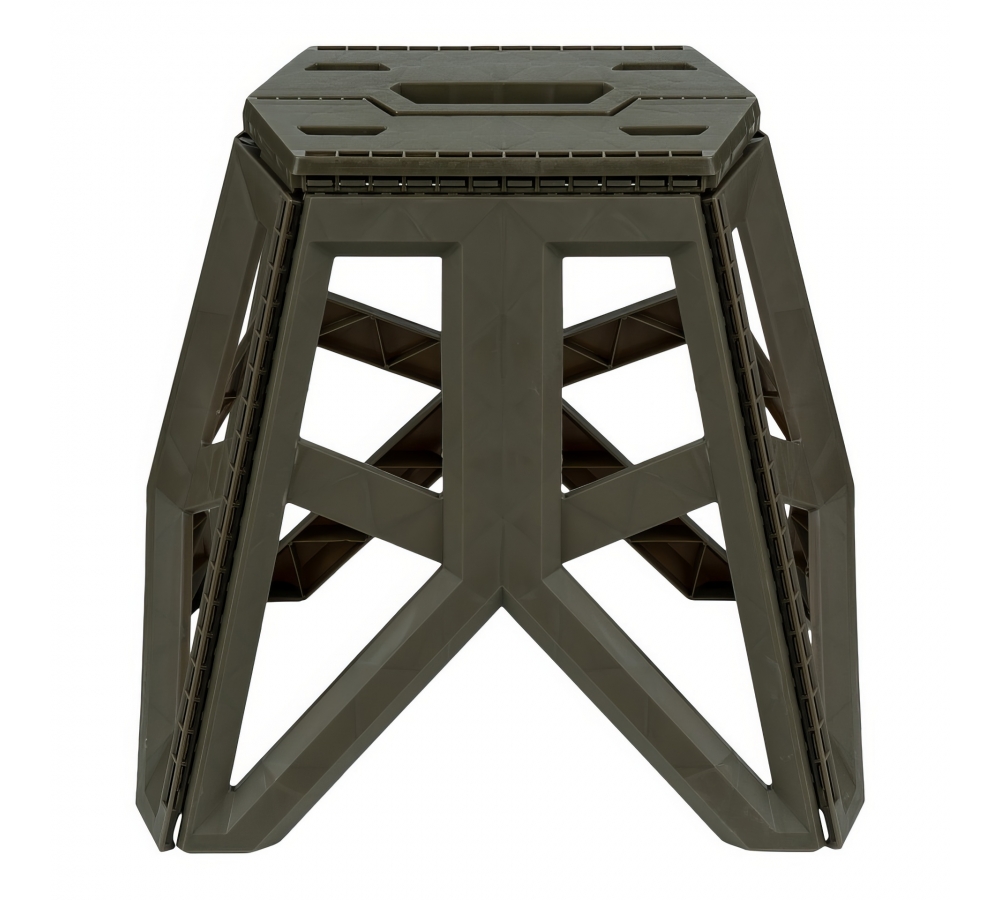 Skládací stolička "Outdoor", velká, polypropylen, olivová, Fosco Industries