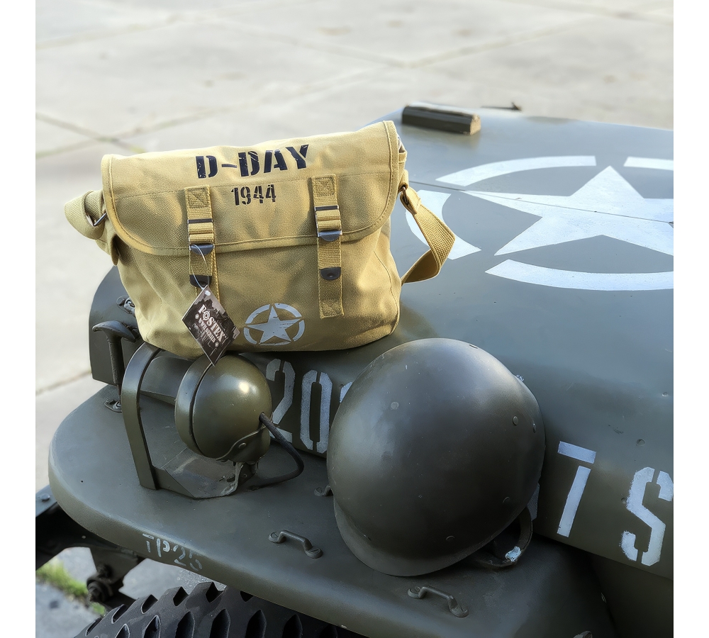 Brašna přes rameno "D-Day 1944", outdoor, plátno, písková, Fostex WWII Series