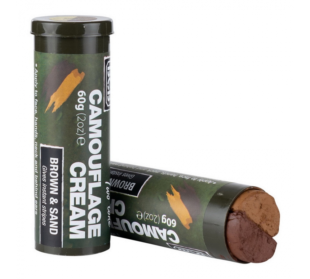 Camouflage Cream Stick "BCB Stick", Outdoor, Braun/Sand, BCB