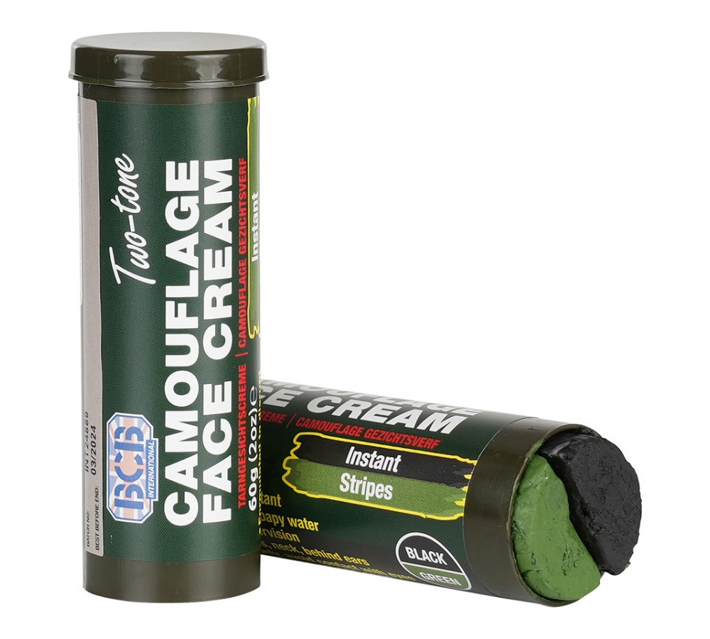Camouflage Cream Stick "BCB Stick", Outdoor, Schwarz/Grün, BCB
