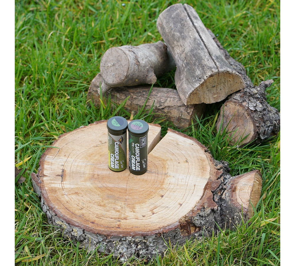 Camouflage Cream Stick "BCB Stick", Outdoor, Schwarz/Grün, BCB