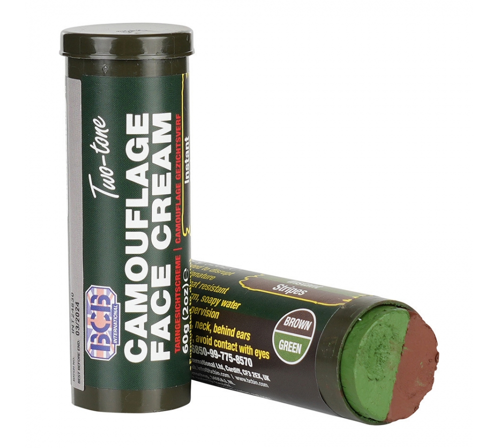 Camouflage Cream Stick "BCB Stick" Braun/Grün, Outdoor, Camo, BCB