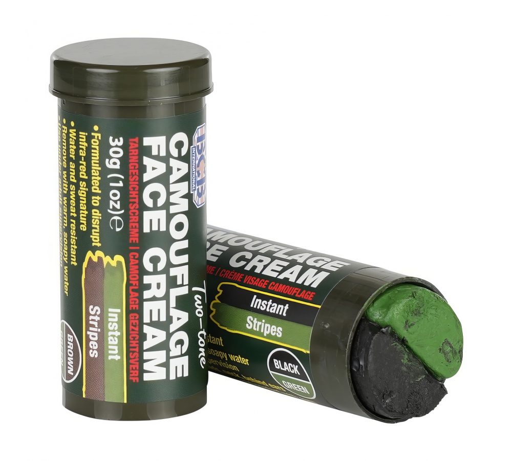 Maskovací krém "BCB Camo Stick", outdoor, černo-zelený, 30 g, BCB