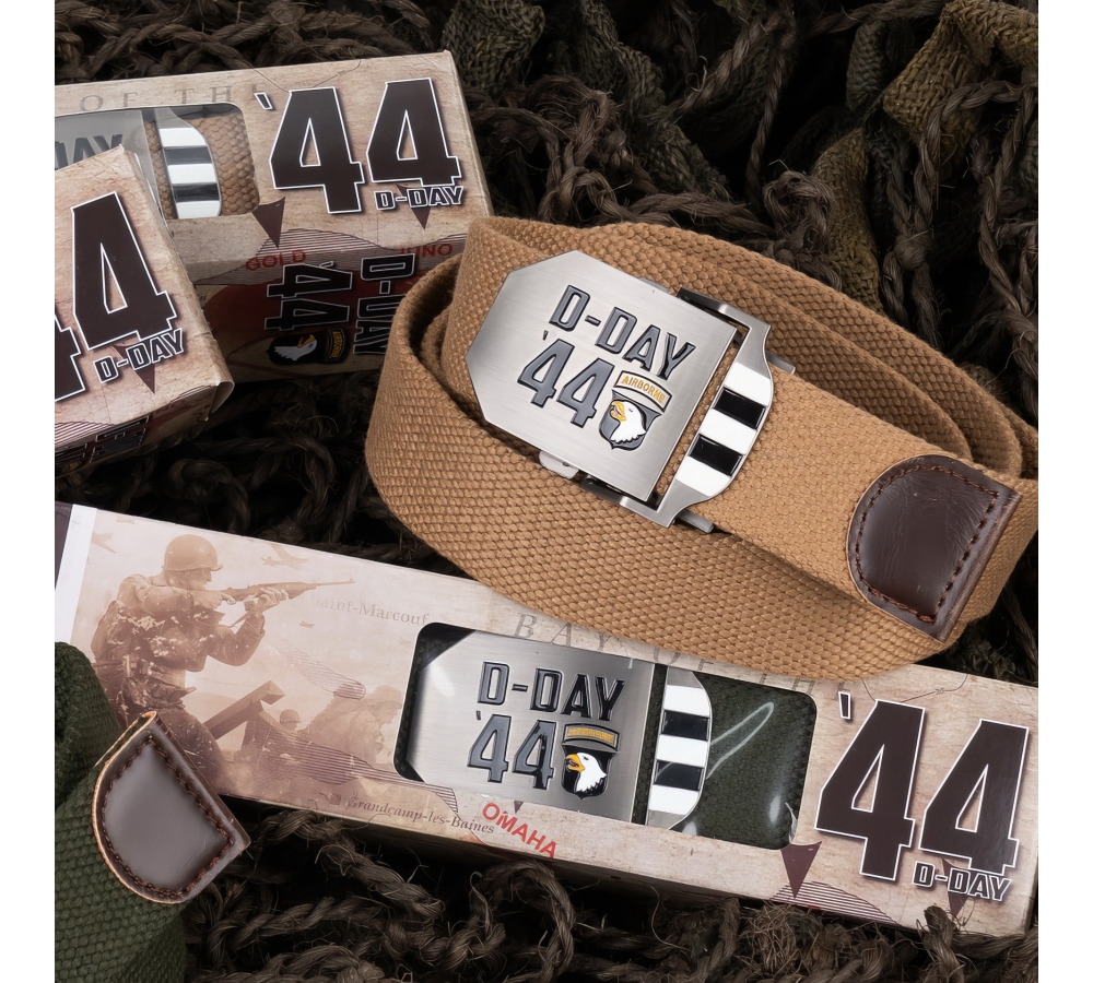 Opasek "D-Day 1944", 101st Airborne, coyote, Fostex