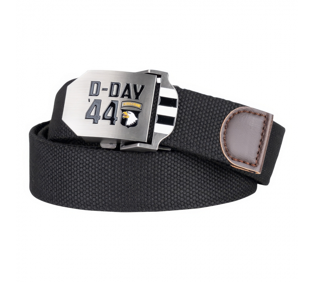 Opasek "D-Day 1944", 101st Airborne, černý, Fostex