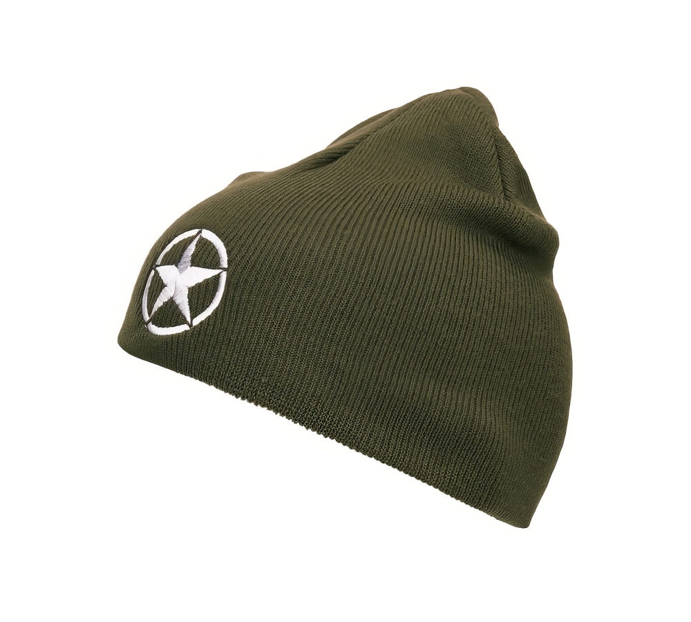 Berretto Beanie Allied Star – verde, Fostex Garments