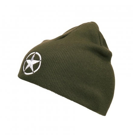 Berretto Beanie Allied Star – verde, Fostex Garments