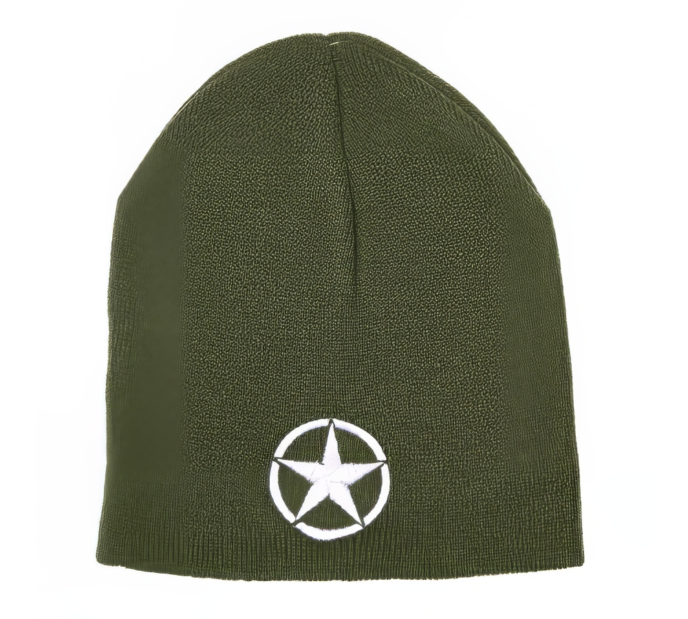 Berretto Beanie Allied Star – verde, Fostex Garments