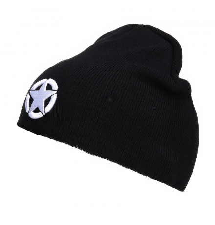 Berretto Beanie Allied Star – nero, Fostex Garments