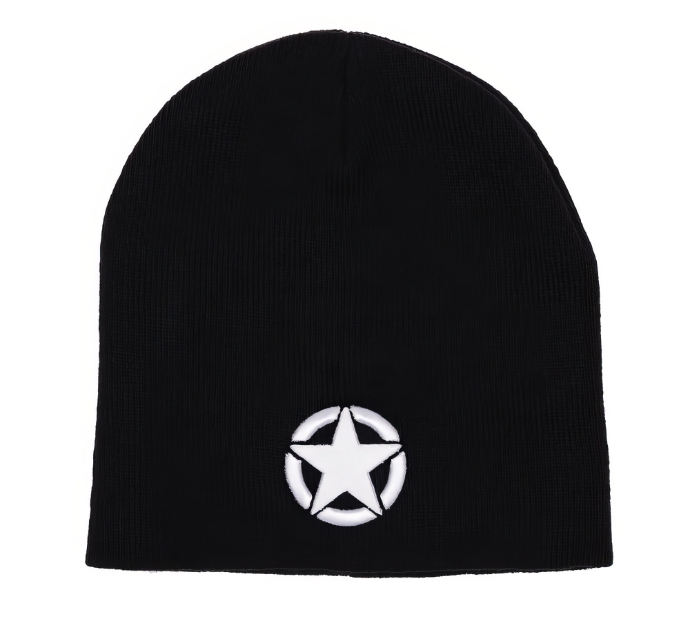 Berretto Beanie Allied Star – nero, Fostex Garments