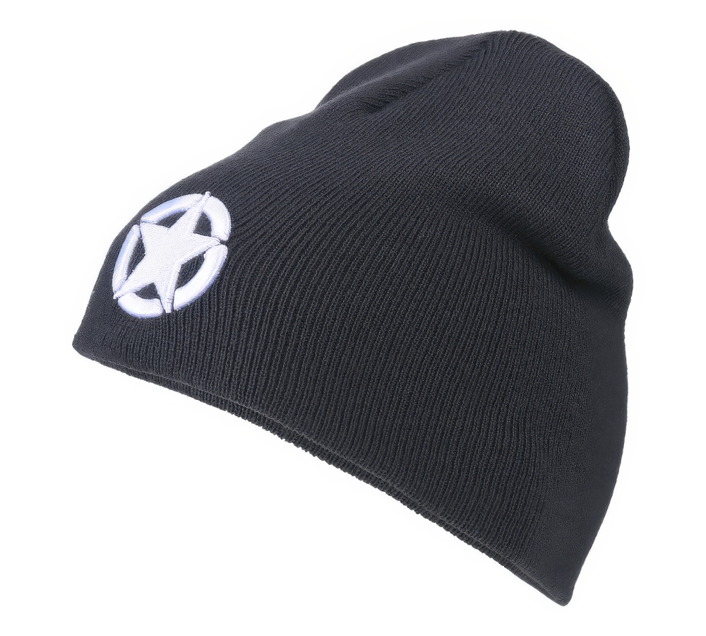 Čepice Beanie Allied Star – tmavě šedá, Fostex Garments
