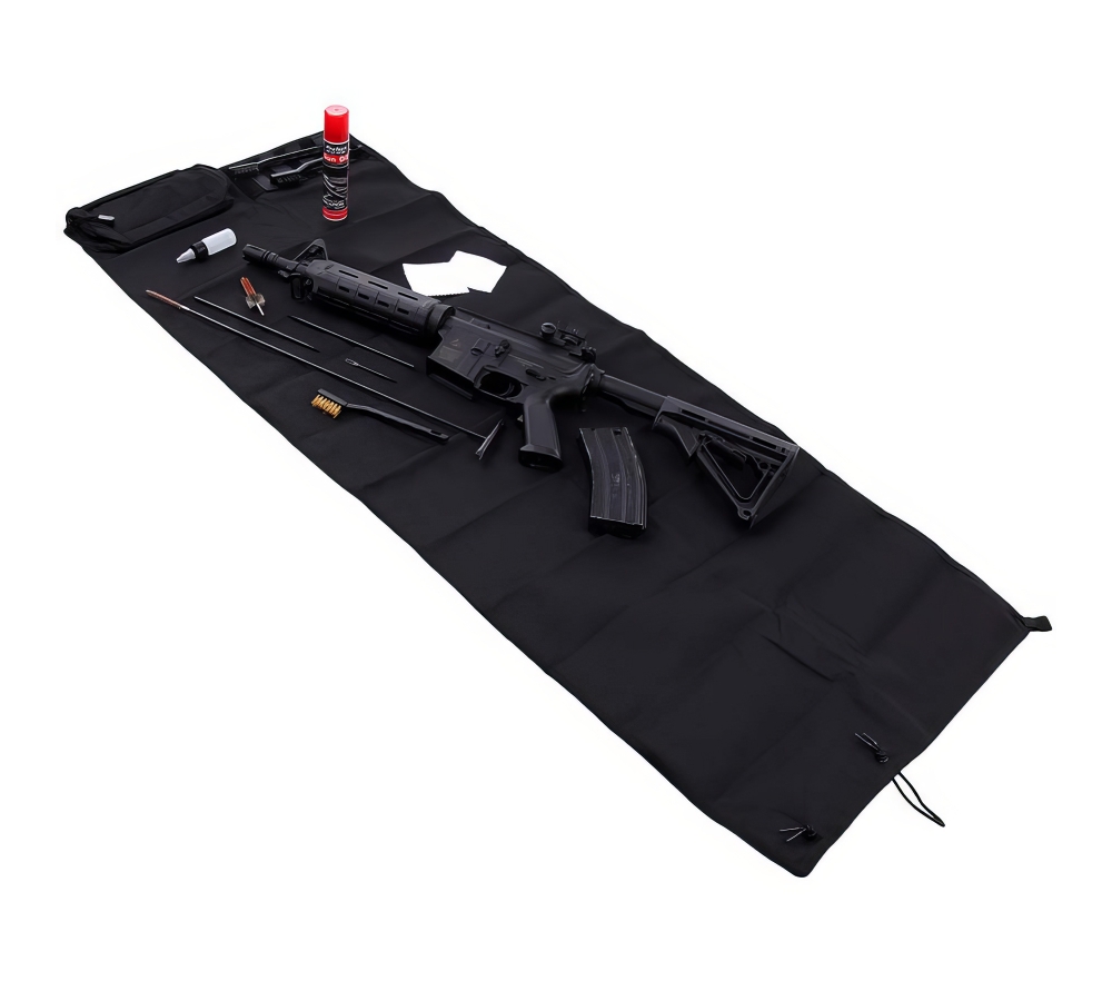 Wartungsmatte "Gewehr groß", Pflege-Matte, Canvas, schwarz, 101 INC