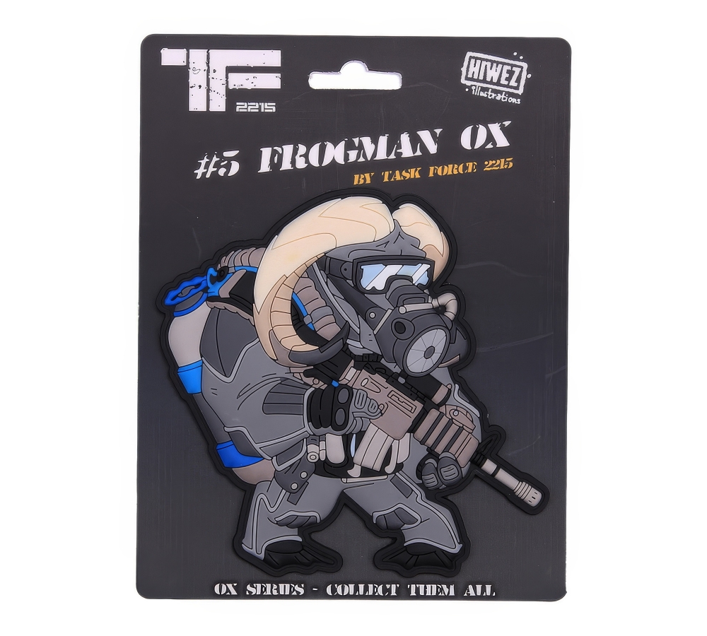 Patch "Frogman Ox No. 5", 3D PVC, multicolor, TF‑2215