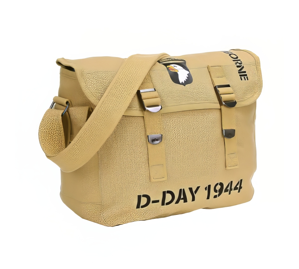 Brašna přes rameno "101st Airborne D-Day 1944", Outdoor, plátno, písková, Fostex WWII Series