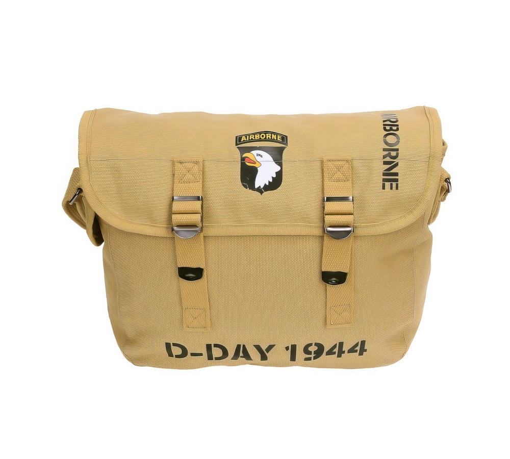 Brašna přes rameno "101st Airborne D-Day 1944", Outdoor, plátno, písková, Fostex WWII Series
